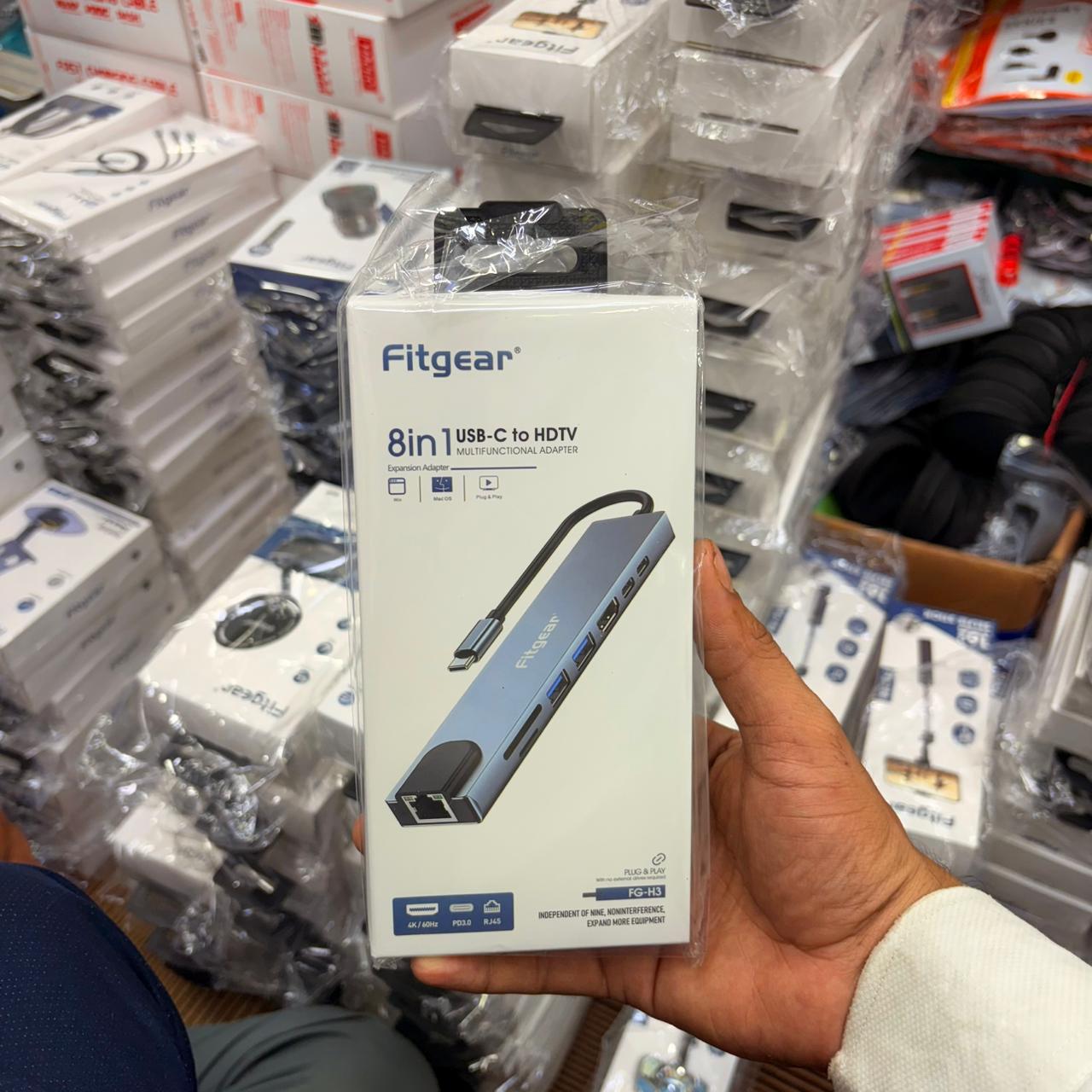 Fitgear 8-in-1 USB-C to HDTV Multifunctional Adapter [Model: FGH3]
